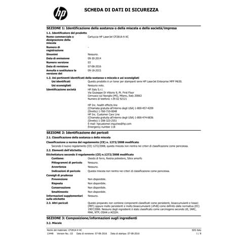 Toner 81A HP nero  CF281A